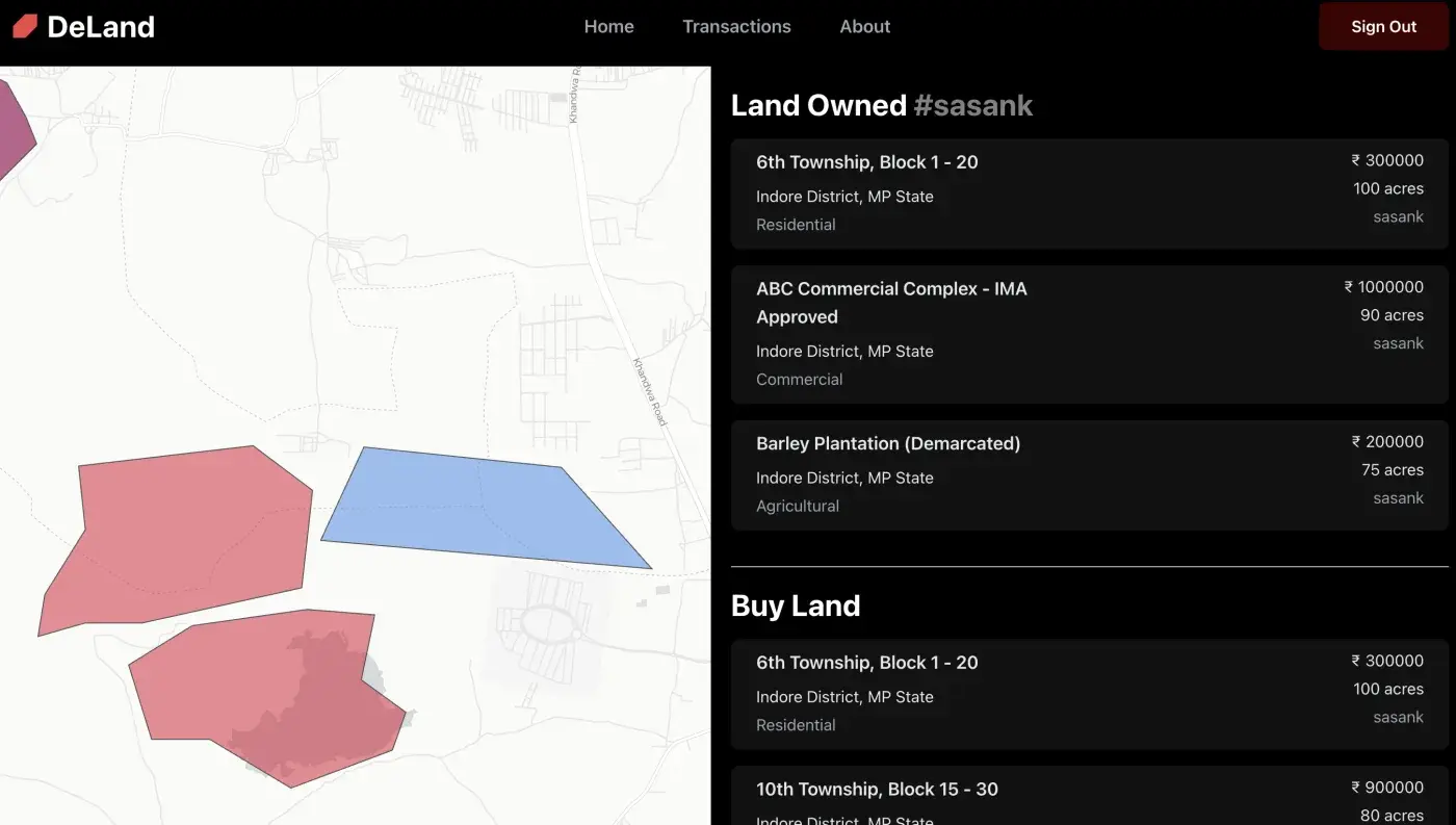 DeLand - Decentralised Land Registry